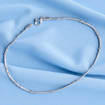 Load image into Gallery viewer, 925 Sterling Silver Beaded Chain Single Anklet for Women
