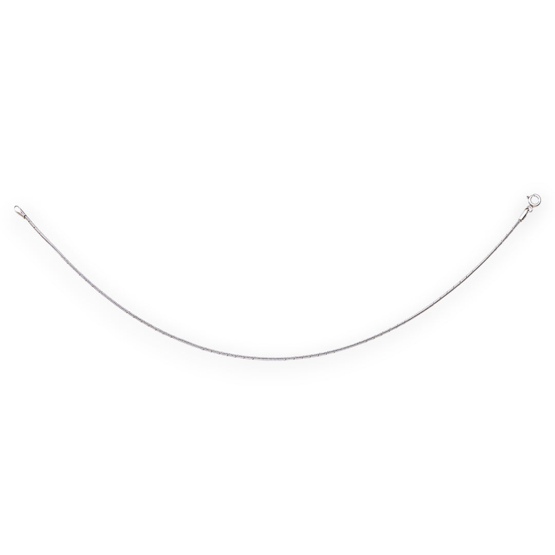 925 Sterling Silver Compact Chain Single Anklet for Women