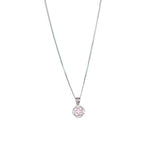 Load image into Gallery viewer, 925 Sterling Silver Combo Of Pink Clover Pendant with Chain
