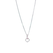 925 Sterling Silver Combo Of Pink Mother of Pearl Star Pendant With Chain