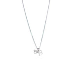 Load image into Gallery viewer, 925 Sterling Combo Of Silver Pink Mother of Pearl Bow Shaped Pendant with Chain
