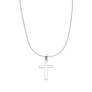 925 Sterling Silver Cross Pendant chain for Unisex