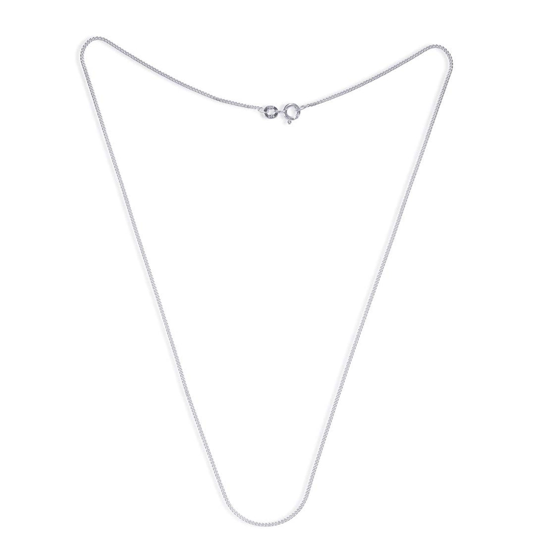 Taraash 925 Silver J Alphabet Pendant Set Unisex with CZ & Rhodium