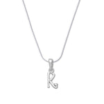 Load image into Gallery viewer, Taraash 925 Silver K Alphabet Pendant Set Unisex with Chain