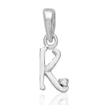 Load image into Gallery viewer, Taraash 925 Silver K Alphabet Pendant Set Unisex with Chain