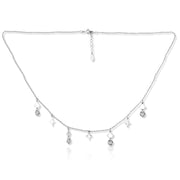 Taraash 925 Sterling Silver CZ Necklace For Women
