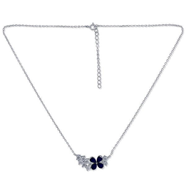 Taraash 925 Sterling Silver CZ Necklace For Women