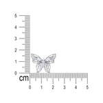 Load image into Gallery viewer, 925 Sterling Silver Butterfly CZ Stud Earrings for Women