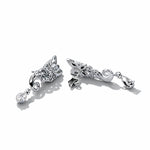 Load image into Gallery viewer, 925 Sterling Silver Butterfly Dangle Stud Earrings for Women