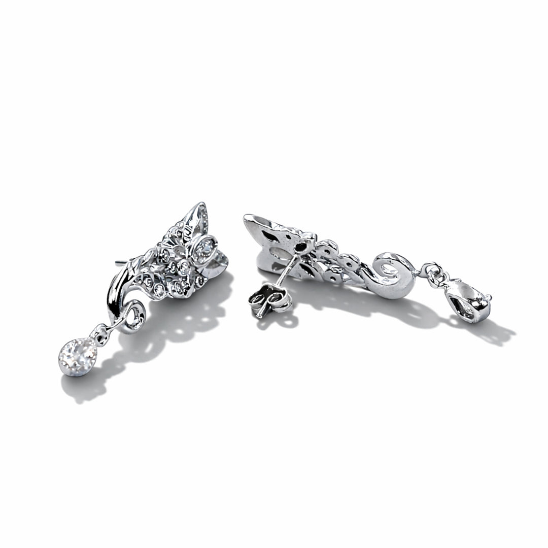 925 Sterling Silver Butterfly Dangle Stud Earrings for Women