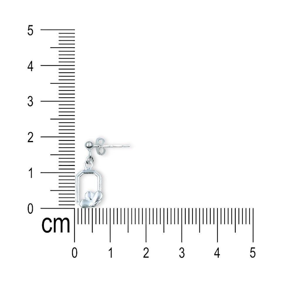 925 Silver Geometric Shape Drop Earrings for Women