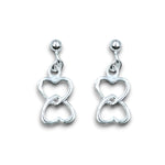 Load image into Gallery viewer, 925 Sterling Silver Interlocking Heart Earrings For Women
