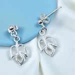 Load image into Gallery viewer, 925 Stterling Silver Whirlleaf Drop Design Earrings for Women
