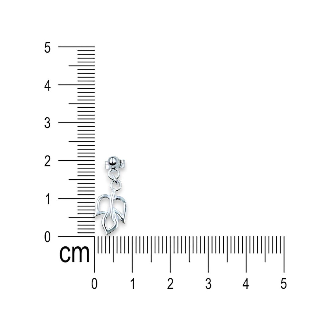 925 Stterling Silver Whirlleaf Drop Design Earrings for Women