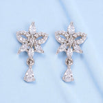 Load image into Gallery viewer, 925 Sterling Silver Butterfly CZ Drop Design Earrings Women
