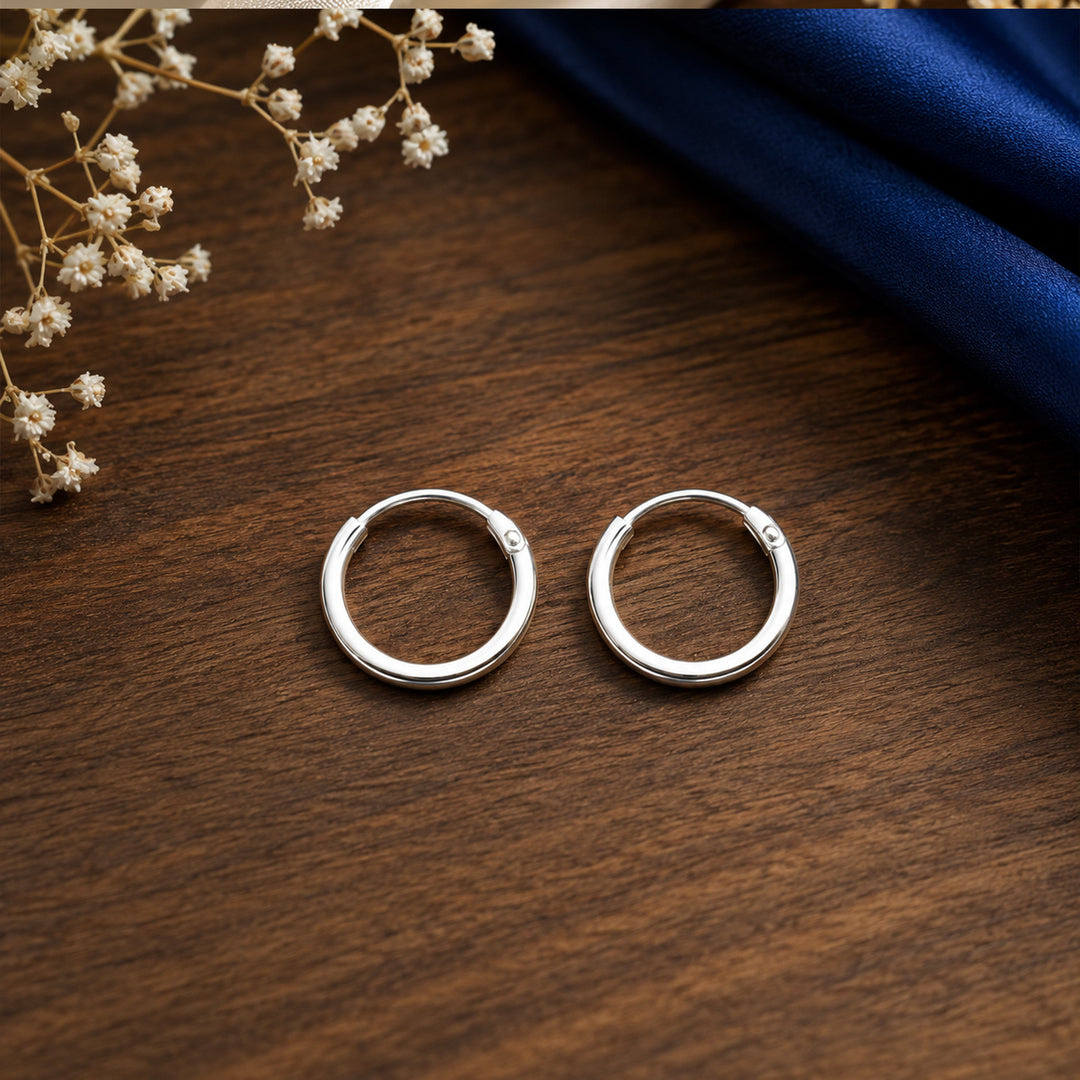 Taraash  925 Sterling Silver Hoop Earrings For Women H41112M