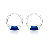 Taraash Sterling-Silver Hoop Earings For Women - Silver H42014ZF