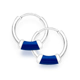 Taraash Sterling-Silver Hoop Earings For Women - Silver H42014ZF