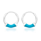 Taraash Sterling-Silver Hoop Earings For Women Silver H42014ZH