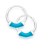 Load image into Gallery viewer, Taraash Sterling-Silver Hoop Earings For Women Silver H42014ZH
