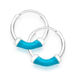 Taraash Sterling-Silver Hoop Earings For Women Silver H42014ZH