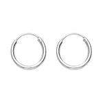 Load image into Gallery viewer, Taraash Sterling-Silver Hoop Earring For Women Silver - H42016M
