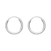 Taraash Sterling-Silver Hoop Earring For Women Silver - H42016M