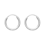 Taraash Sterling-Silver Hoop Earring For Women Silver - H42016M