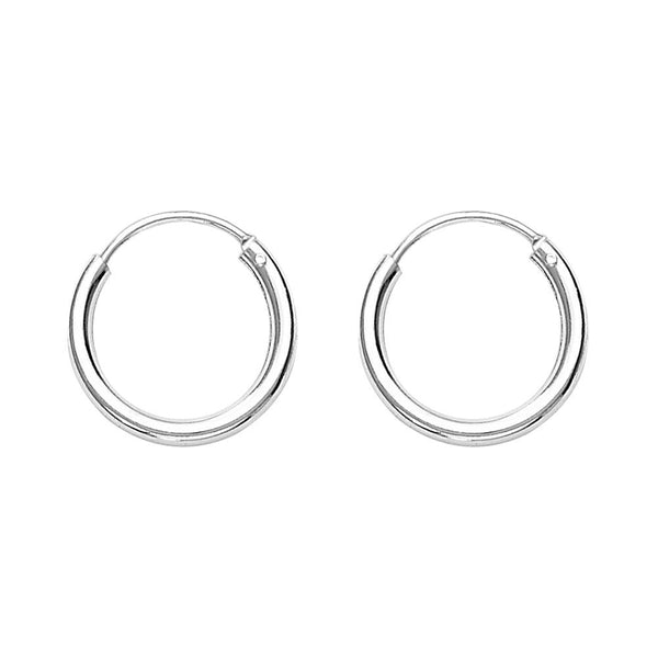 Taraash Sterling-Silver Hoop Earring For Women Silver - H42016M