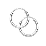 Taraash Sterling-Silver Hoop Earring For Women Silver - H42016M