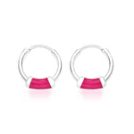 Load image into Gallery viewer, Taraash Enamel Hoop Earrings for Women H42016ZD
