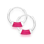 Load image into Gallery viewer, Taraash Enamel Hoop Earrings for Women H42016ZD
