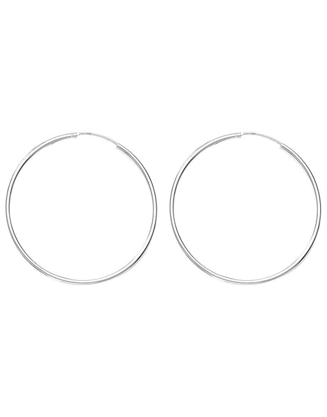 Taraash Hoop Earring 925 Sterling Silver For Women H42050M