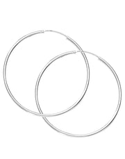 Taraash Hoop Earring 925 Sterling Silver For Women H42050M