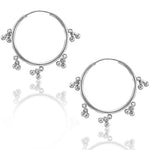Load image into Gallery viewer, Taraash 925 Sterling Silver Ghungroo Hoop For Women
