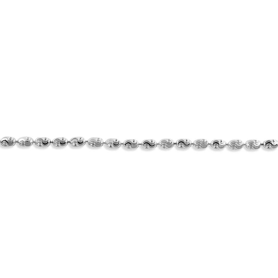 925 Sterling Silver Beaded Chain Single Anklet for Women