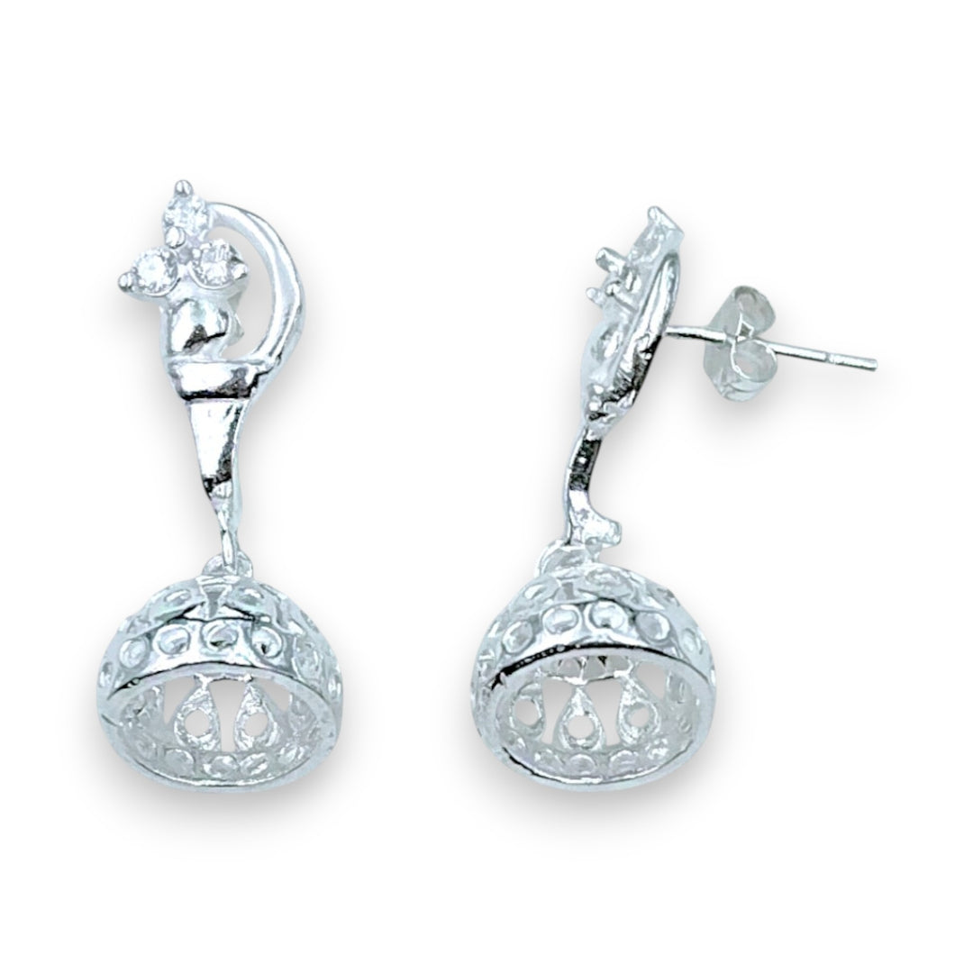 925 Sterling Silver Jhumki Design Earrings for Women