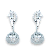 925 Sterling Silver Jhumki Design Earrings for Women