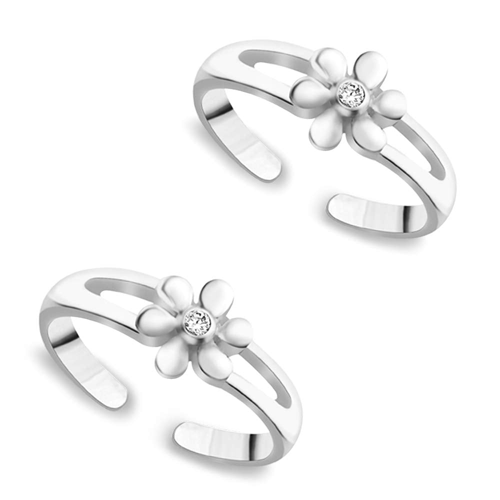 Taraash silver toe ring for women