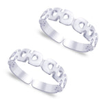 Load image into Gallery viewer, Taraash toe rings for women silver
