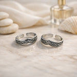 Load image into Gallery viewer, Taraash Cutwork 925 Sterling Silver Toe Ring For Women LR0653A