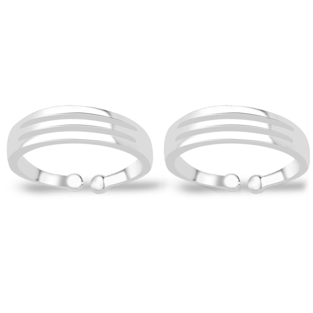 Taraash toe rings for women silver