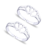 Load image into Gallery viewer, Taraash toe rings for women silver
