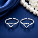 Load image into Gallery viewer, Taraash Heart 925 Sterling Silver Toe Ring For Women LR0717S