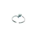 Load image into Gallery viewer, 925 Sterling Silver CZ Adjustable Single Toe Ring for Women
