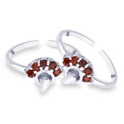 Taraash toe ring for women silver