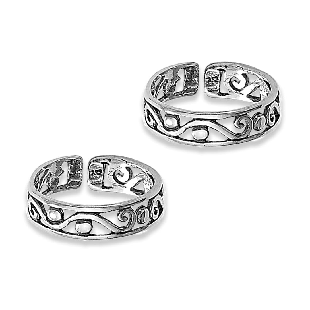 Taraash silver toe rings for women pure silver 925