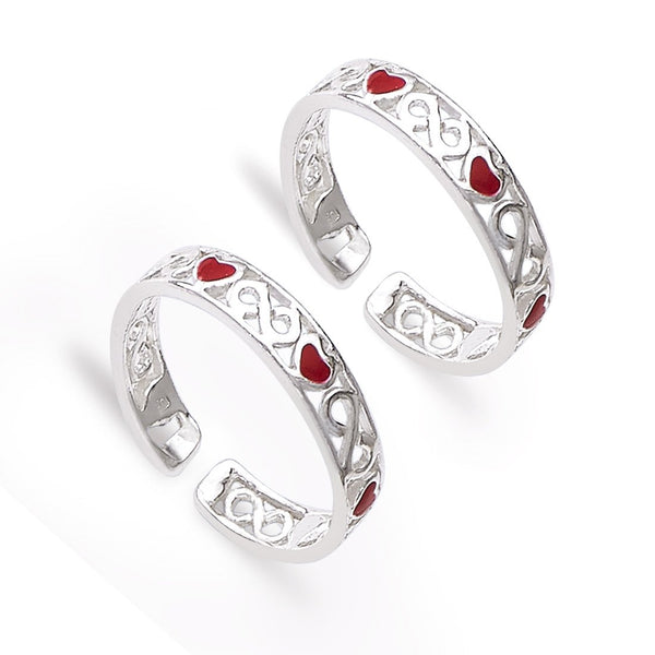 Taraash silver toe ring for women