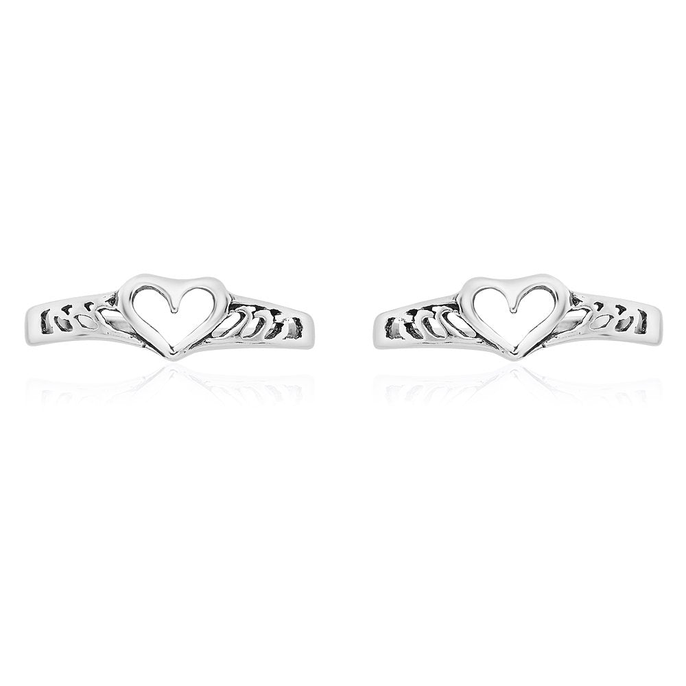 Taraash toe rings for women silver