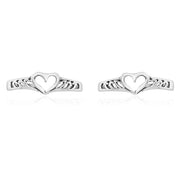 Taraash toe rings for women silver